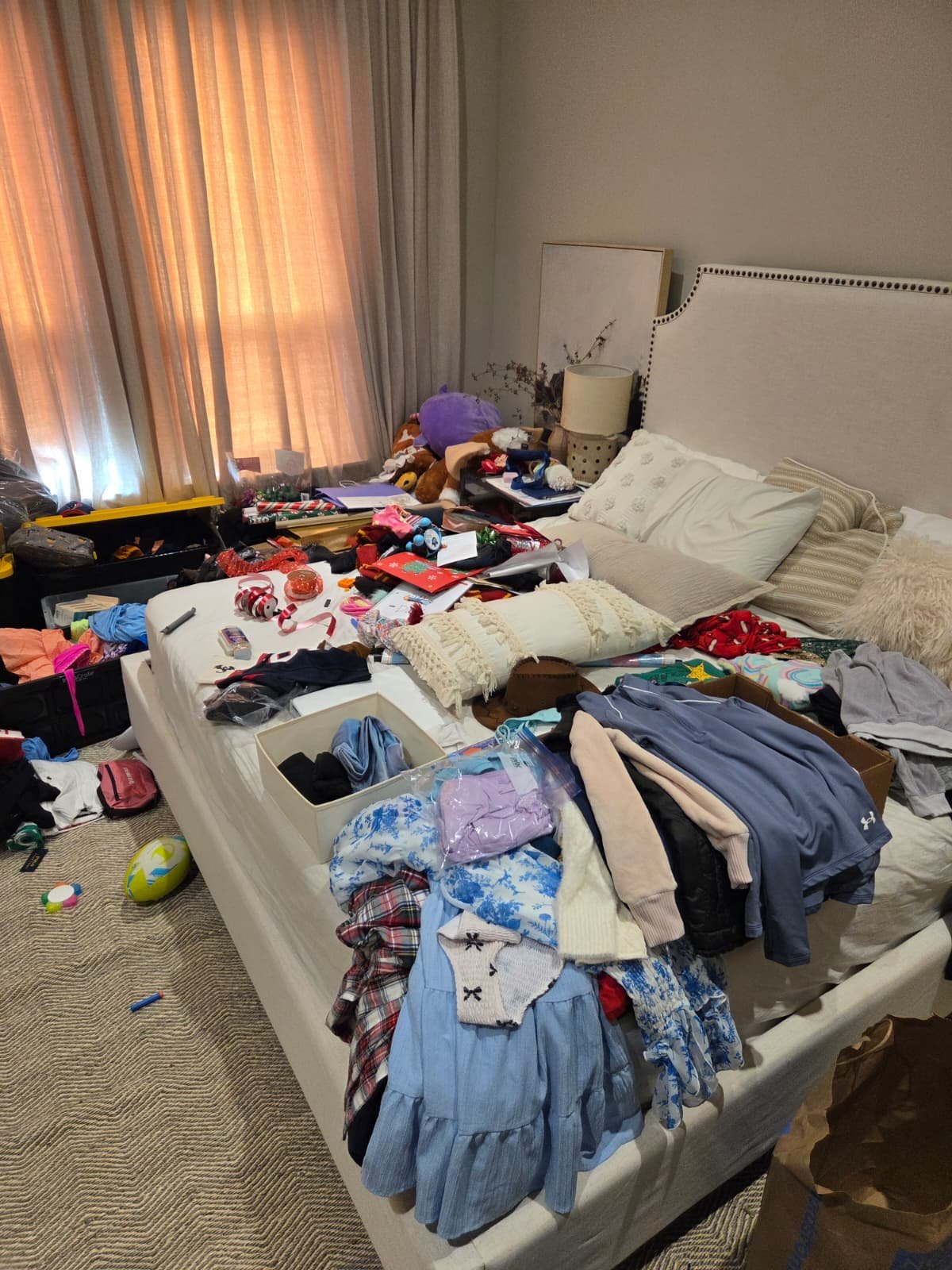 Bedroom before organizing
