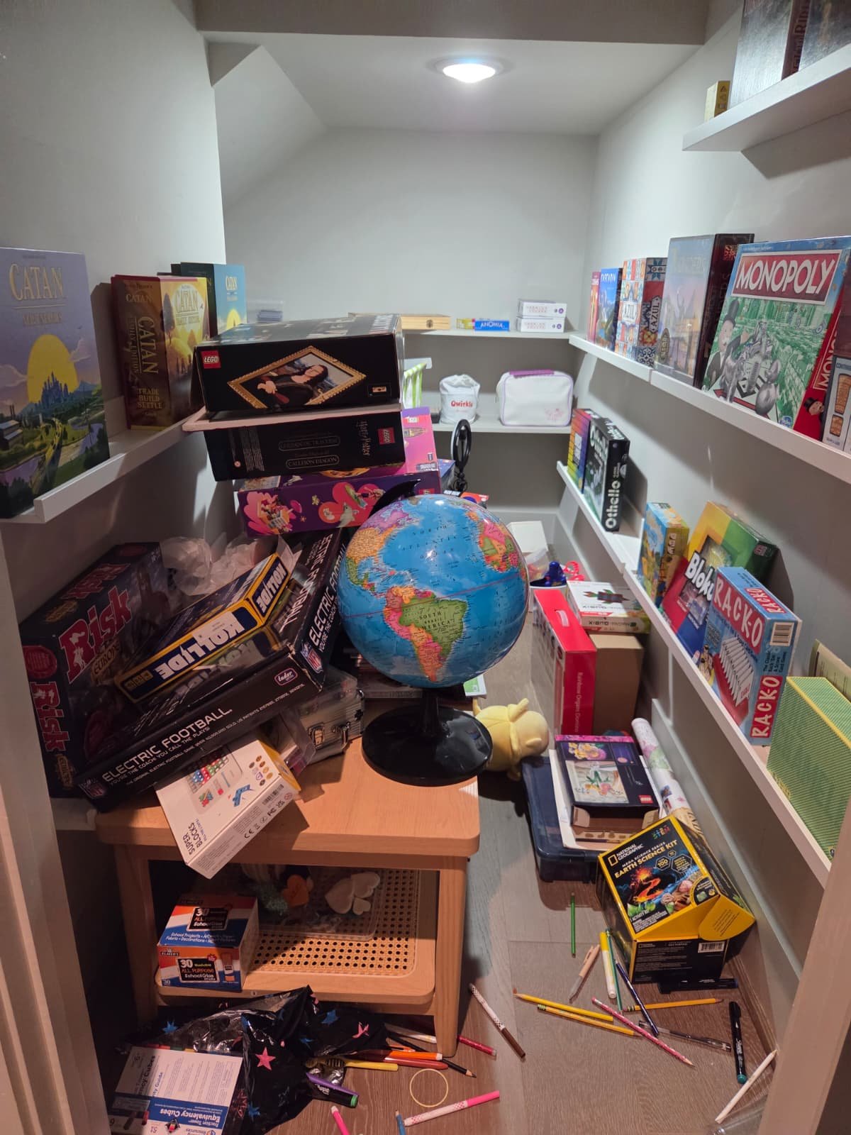 Playroom before organizing